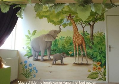 muurschildering kinderkamer jungle