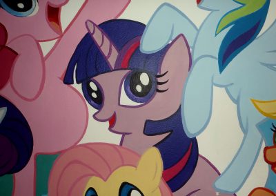 muurschildering meisjeskamer my little pony