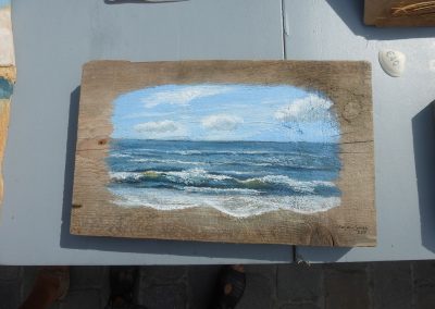 schilderij zeegezicht Nederland